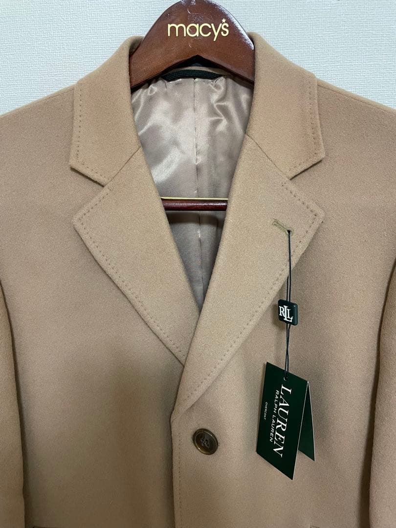 【値下げ】ラルフ・ローレン キャメル チェスターコート 40R新品