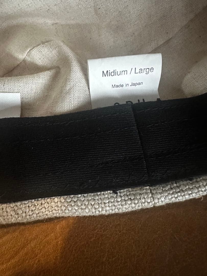 帽子 575LC LINEN CANVAS CASQUETTE / ECRU