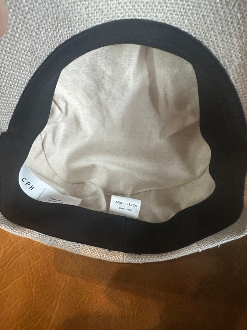 帽子 575LC LINEN CANVAS CASQUETTE / ECRU
