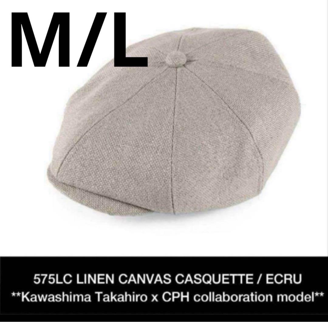 帽子 575LC LINEN CANVAS CASQUETTE / ECRU