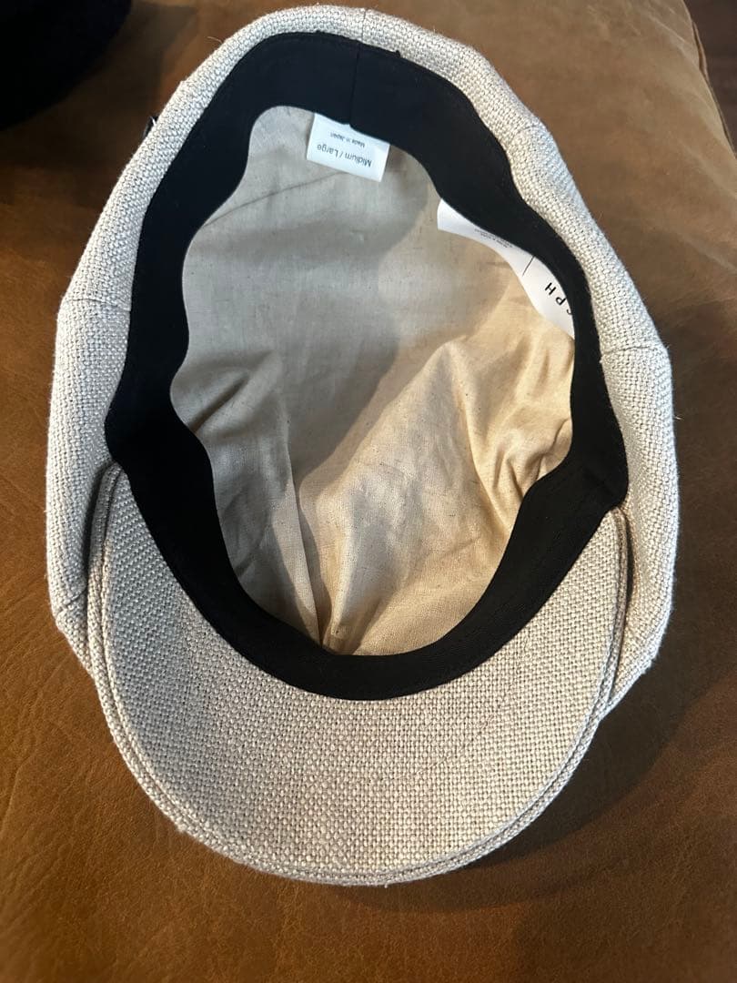 帽子 575LC LINEN CANVAS CASQUETTE / ECRU