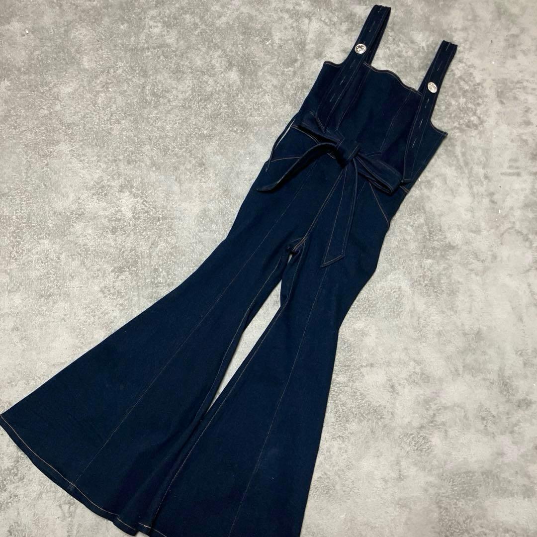 PAMEO POSE オールインワン Ｌ　インディゴ つなぎ オーバーオール