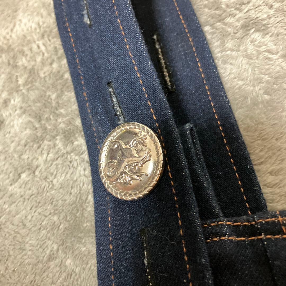 PAMEO POSE オールインワン Ｌ　インディゴ つなぎ オーバーオール