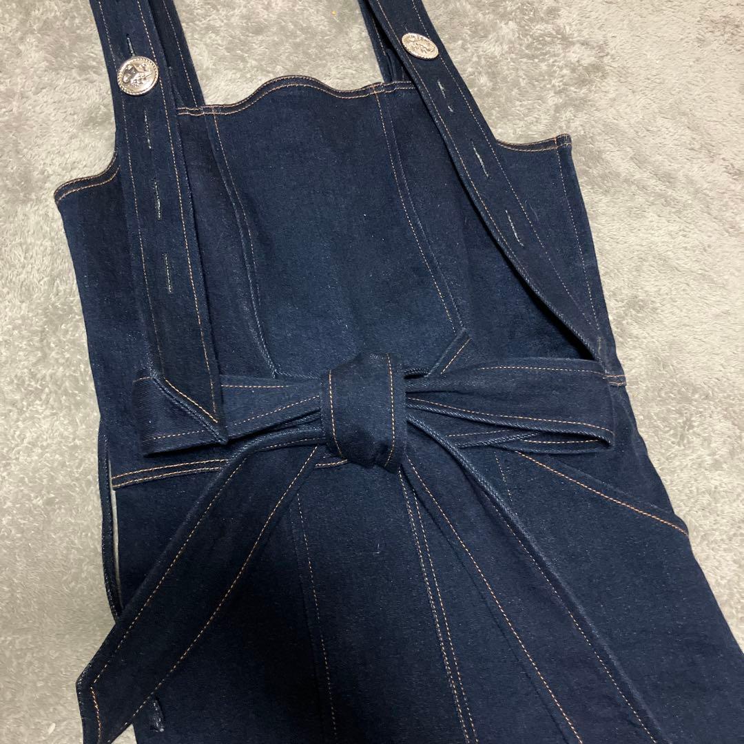 PAMEO POSE オールインワン Ｌ　インディゴ つなぎ オーバーオール