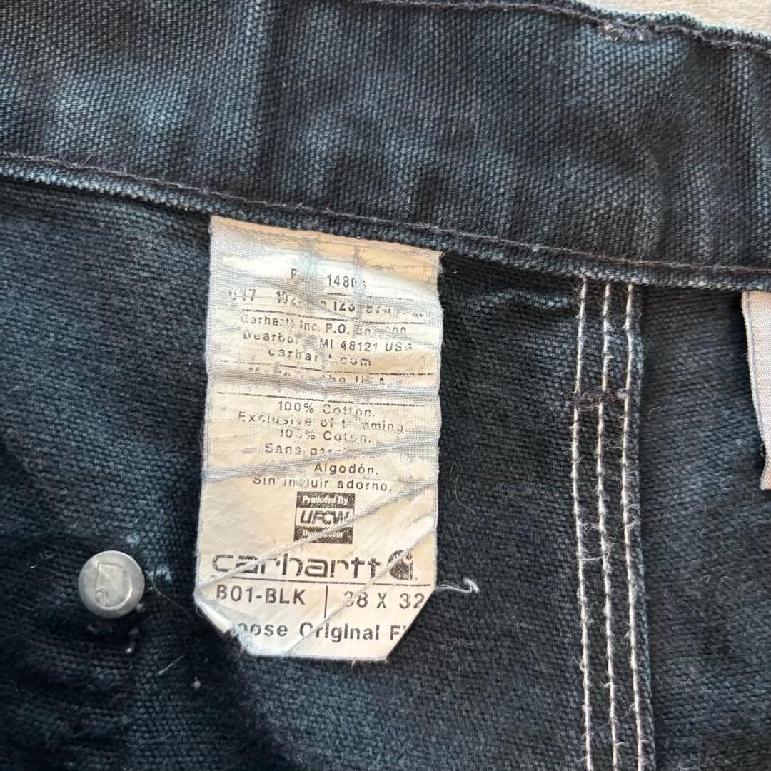 v*y様 鋼鉄フェード USA製 B01カーハート ダブルニーブラック#525