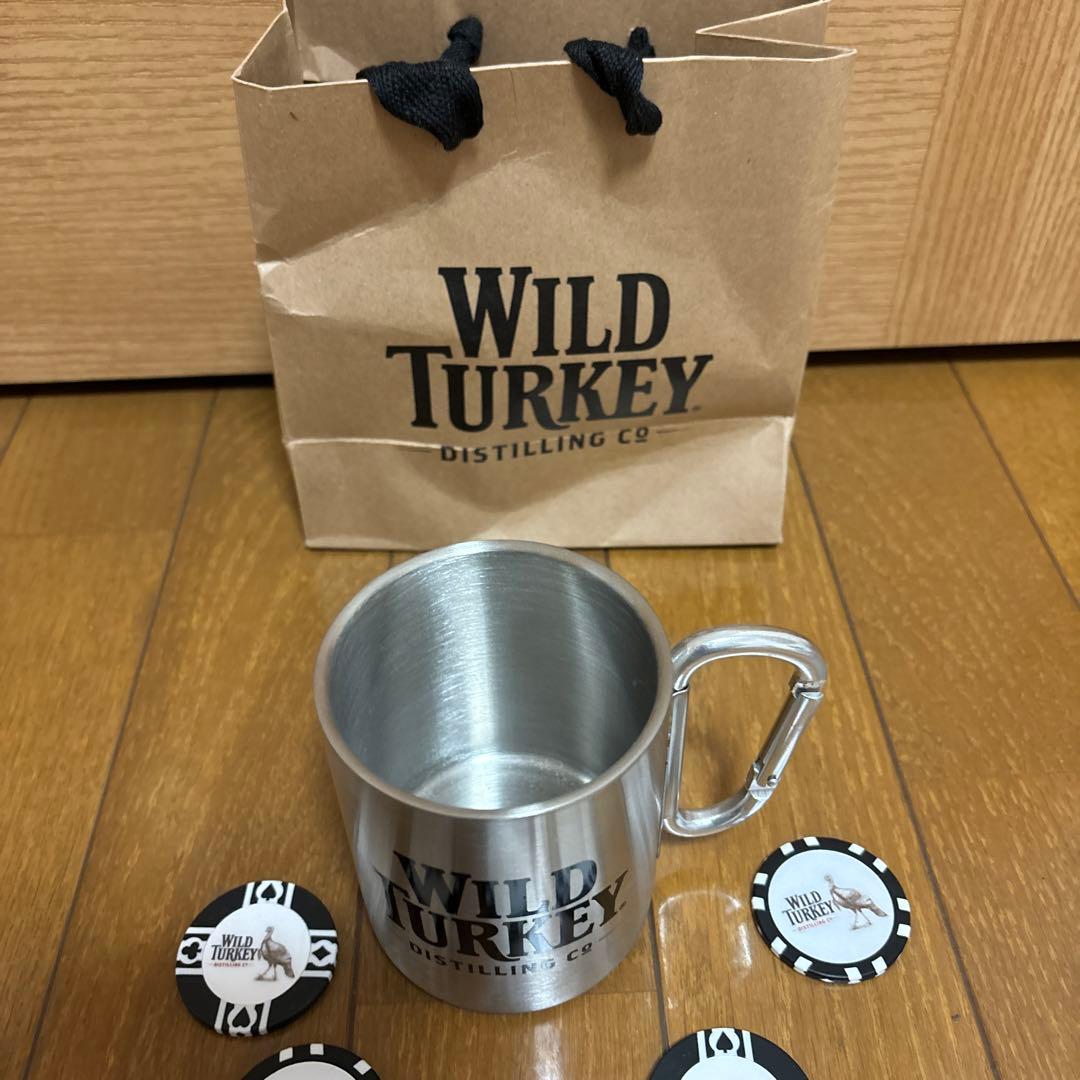 希少　WILD TURKEY カラビナ　マグカップ　チップ5枚　おまけ