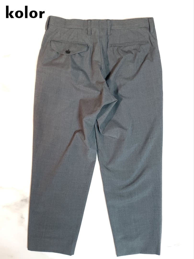 kolor / T/W ハードポプリン テーパードパンツ / サイズ2