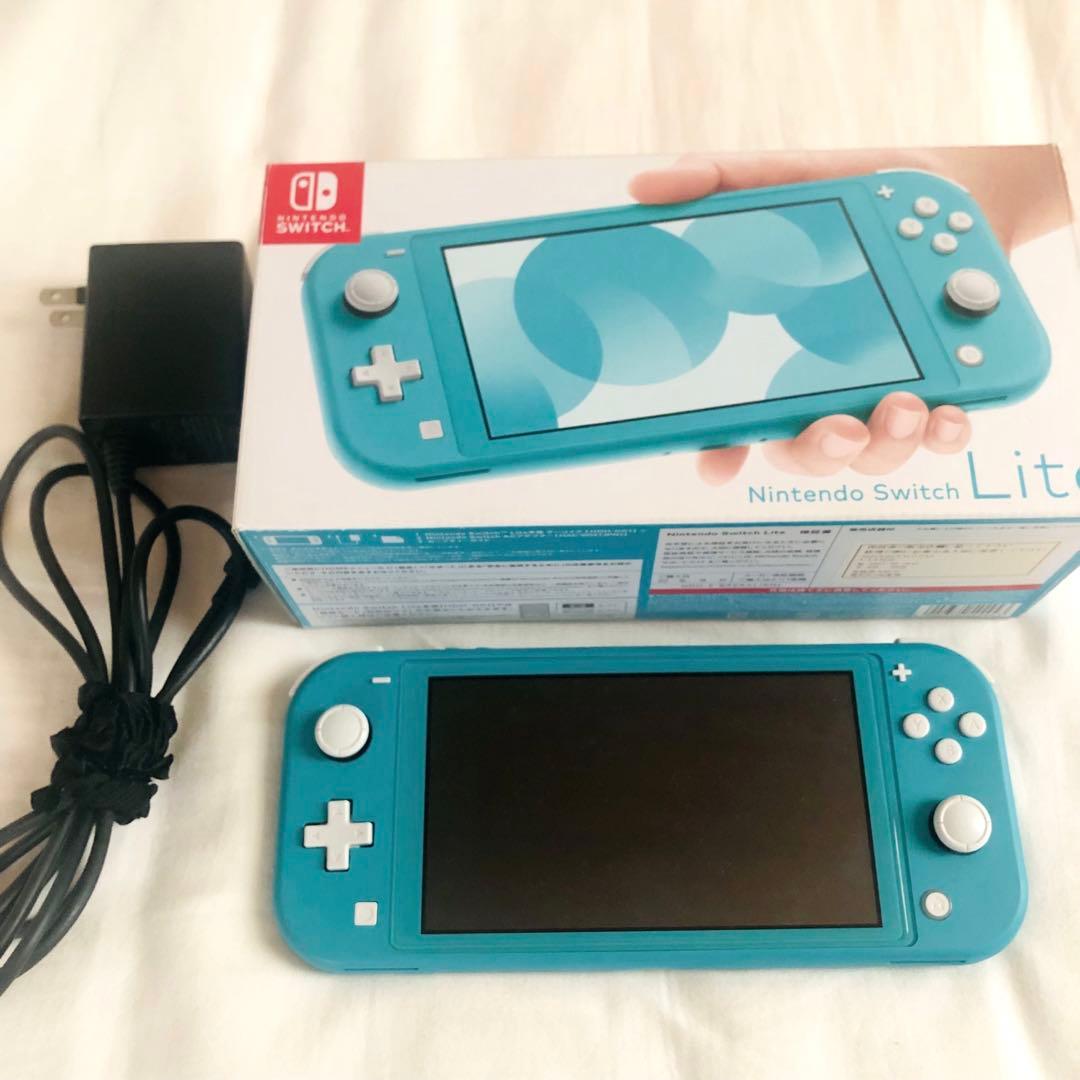 Nintendo Switch Lite ターコイズ本体 ACアダプター＆箱付