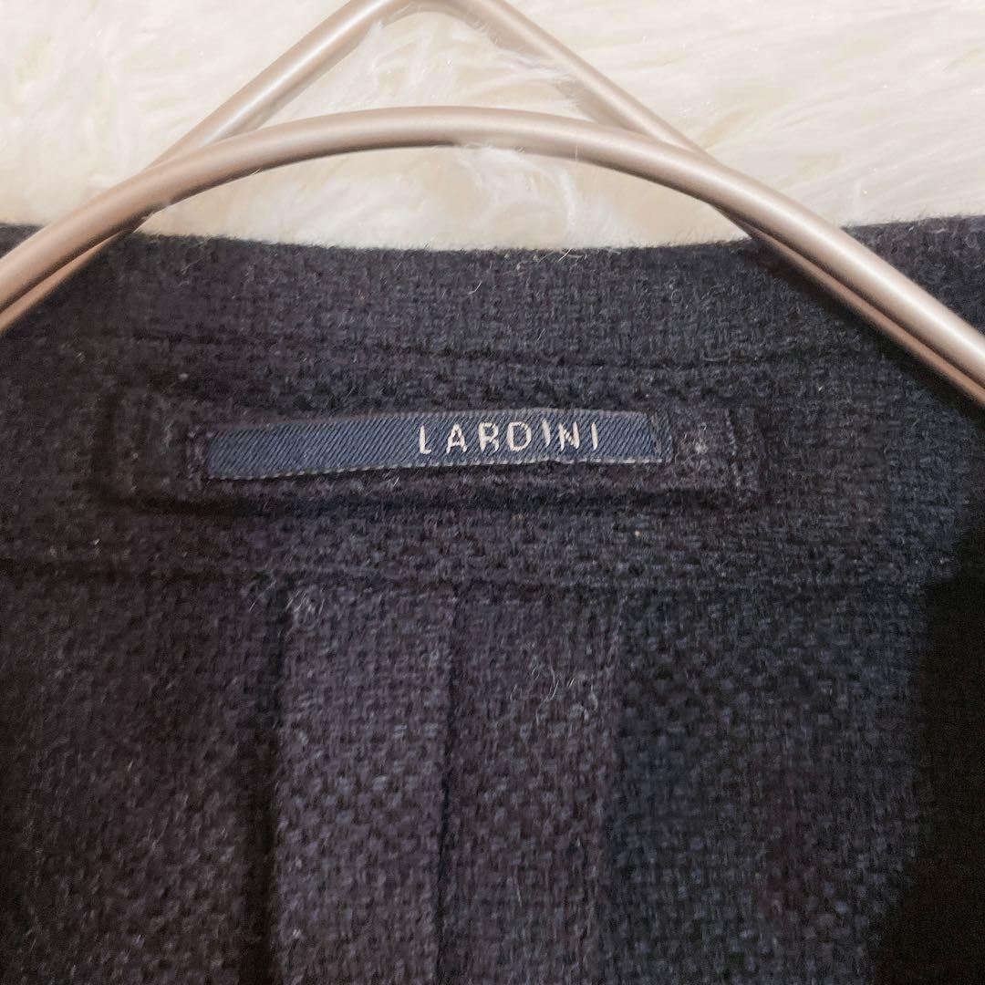 LARDINI ウール テーラードジャケット 48サイズ メンズ ブラック 黒