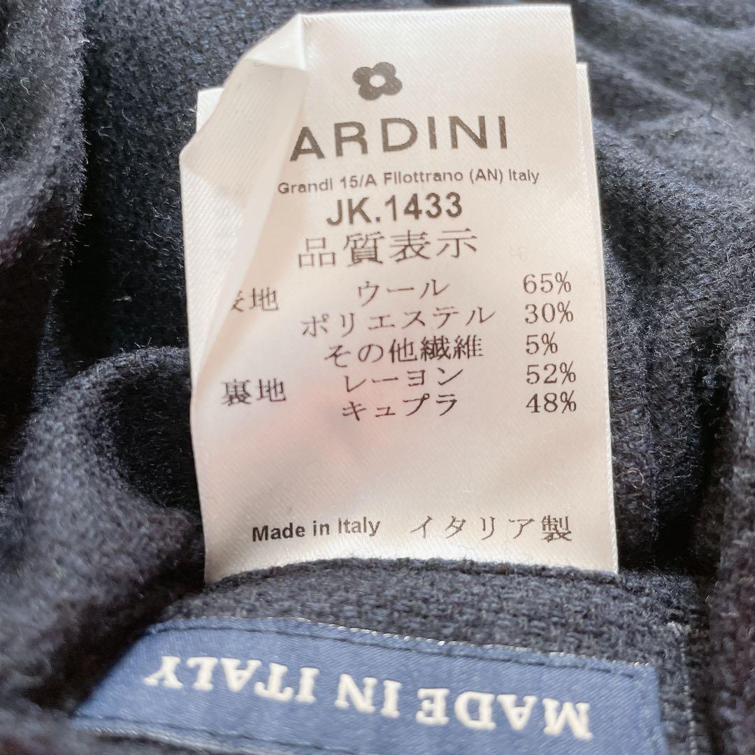 LARDINI ウール テーラードジャケット 48サイズ メンズ ブラック 黒