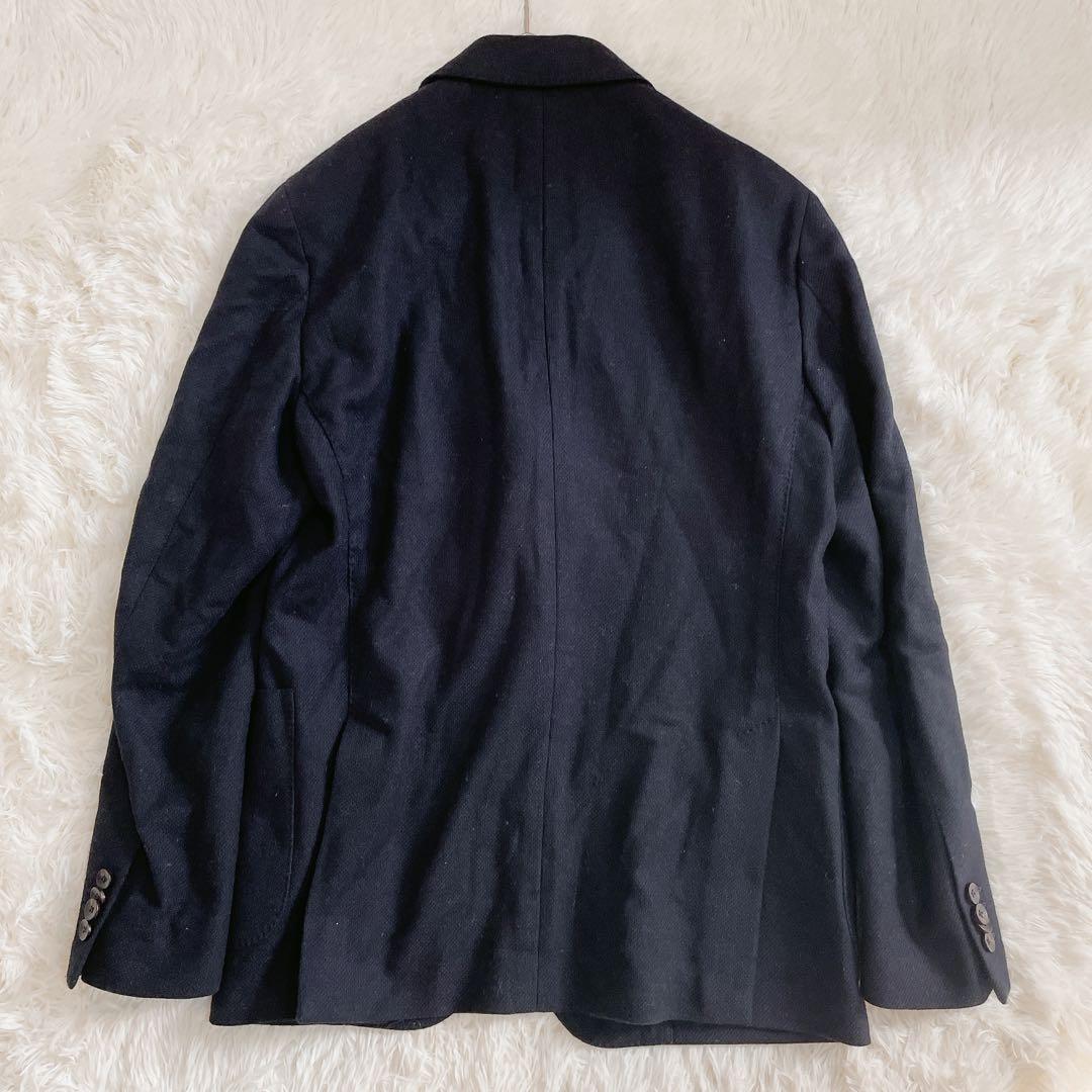 LARDINI ウール テーラードジャケット 48サイズ メンズ ブラック 黒