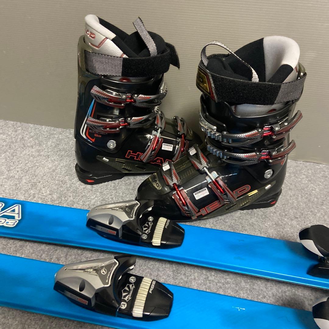 ★メンテナンス済　大人スキーセット　板163cm ブーツ27cm