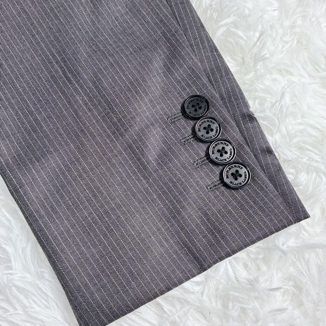 美品 バーバリーブラックレーベル グレー スーツ セットアップ 38R 日本製