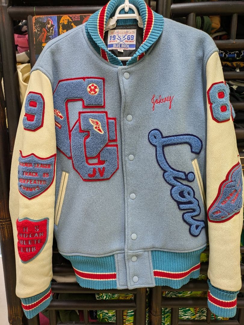 tapo　☆袖革フルデコ　スタジャン