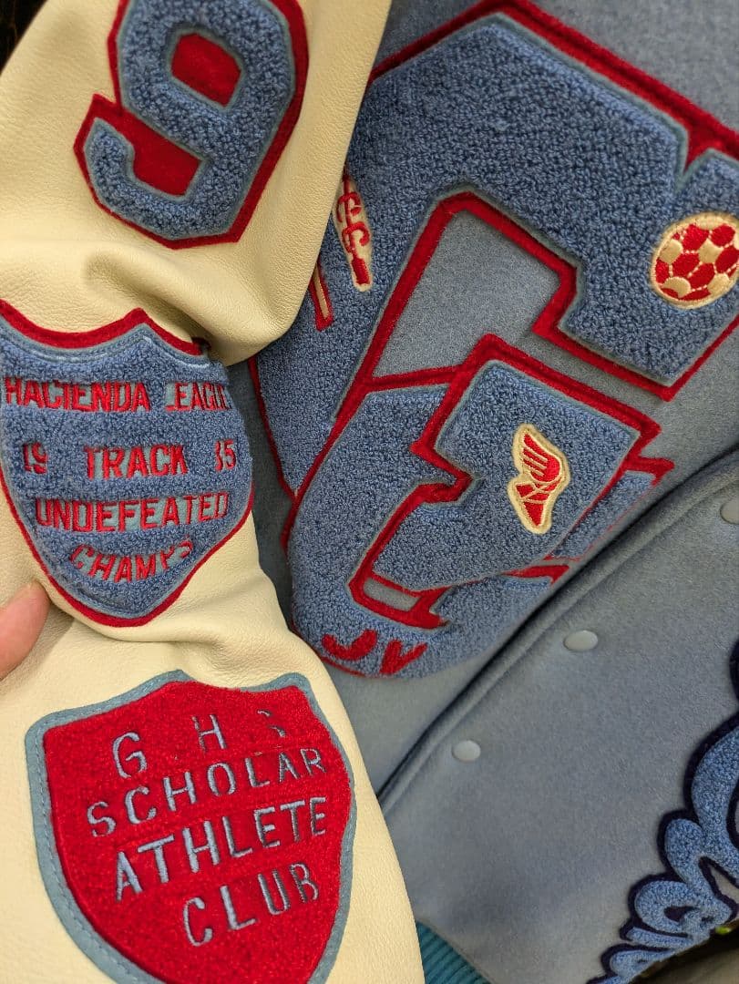 tapo　☆袖革フルデコ　スタジャン