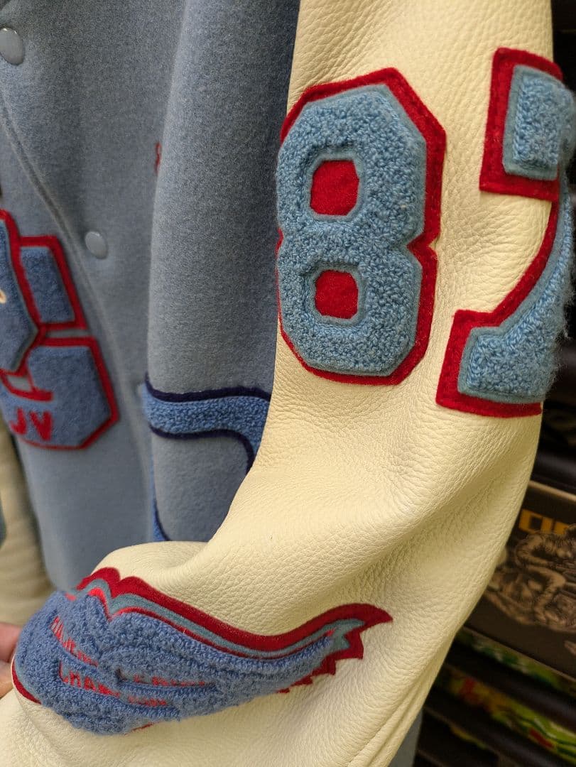 tapo　☆袖革フルデコ　スタジャン