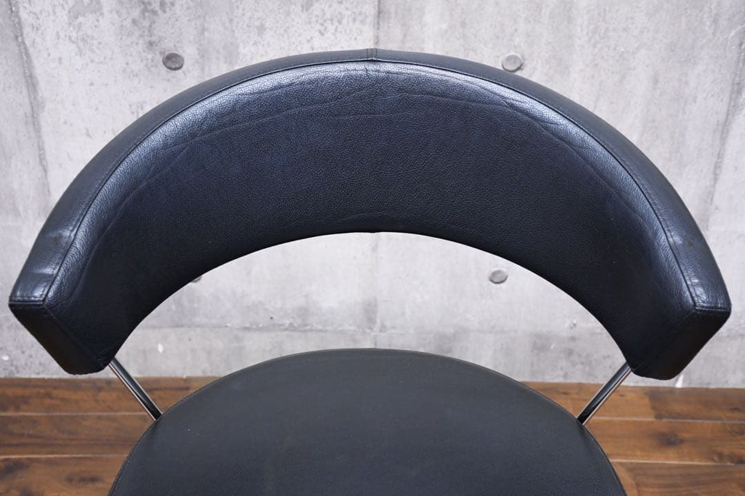 EFK90 カリガリス ニューヨーク ブラック レザー/本革 ダイニングチェア