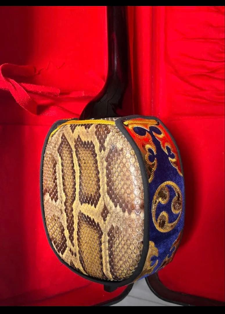 黒檀　真壁型　三線　強化張り　黒木