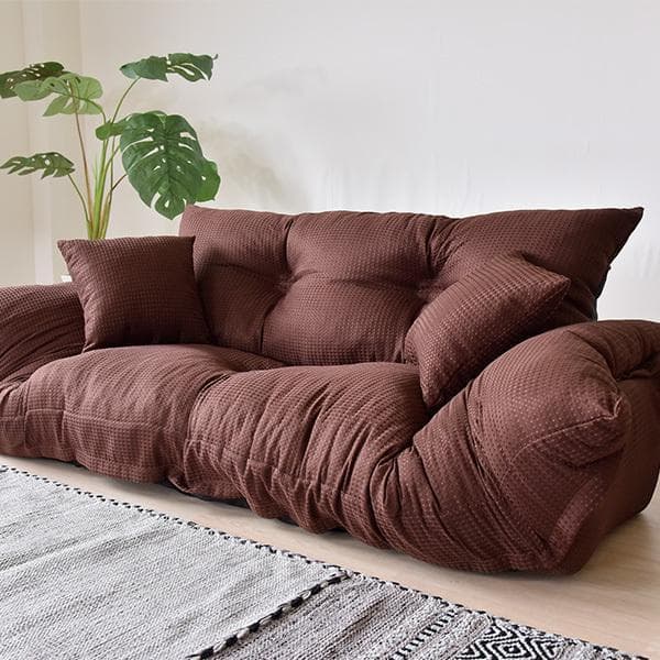 最終値下げ【通常価格: 32,800円】新ジャンボカウチソファ【オレンジ】 7