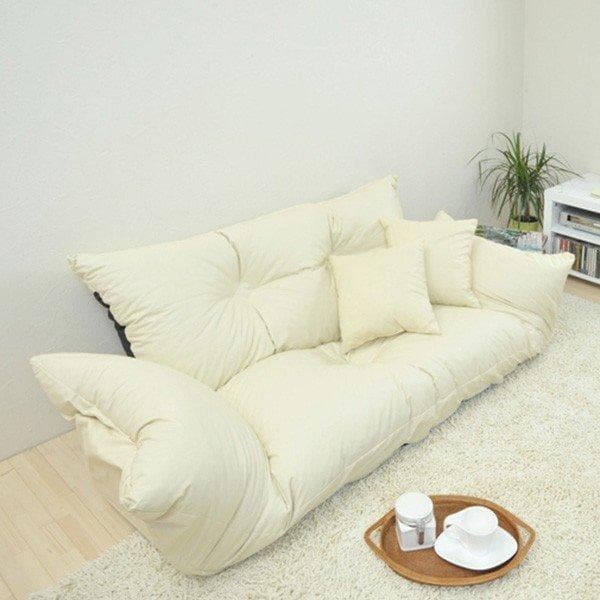 最終値下げ【通常価格: 32,800円】新ジャンボカウチソファ【オレンジ】 7