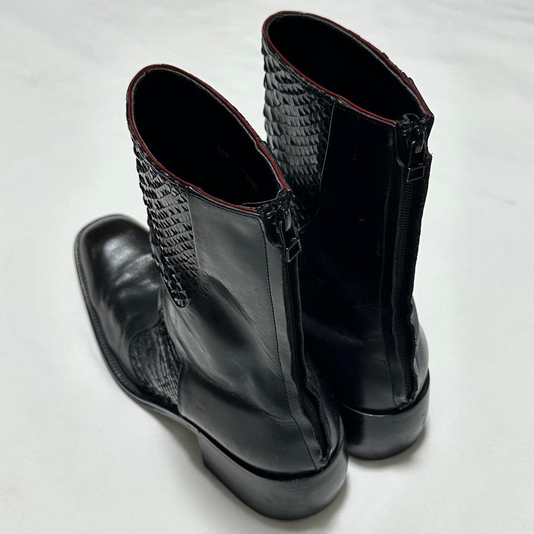 靴 Alfredo bannister python leather boots