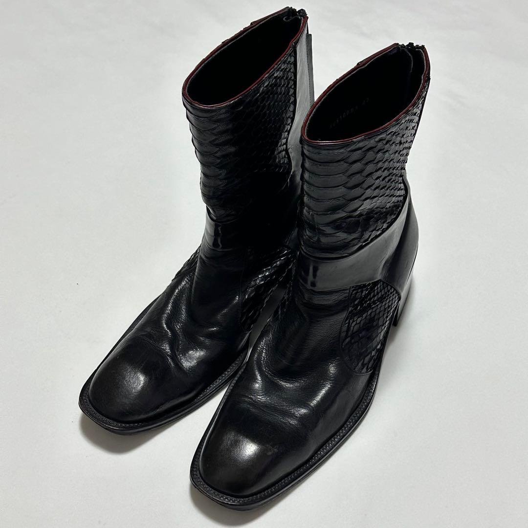 靴 Alfredo bannister python leather boots