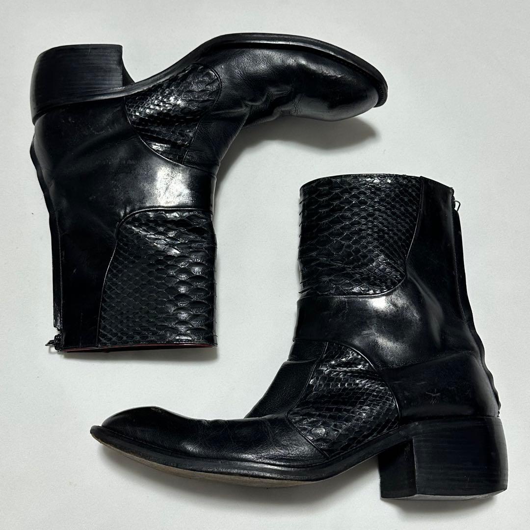 靴 Alfredo bannister python leather boots