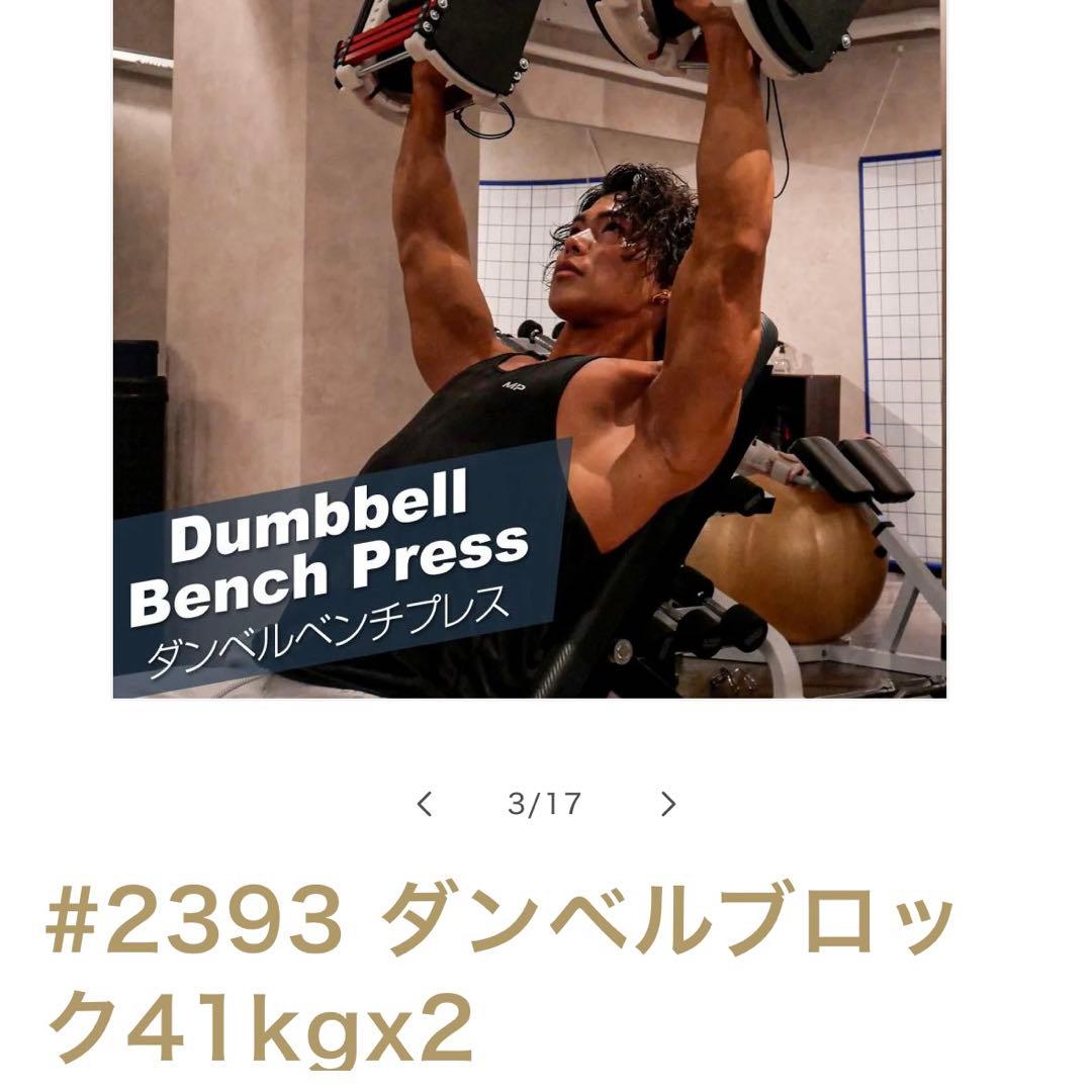 #2393 ダンベルブロック 41kgx2