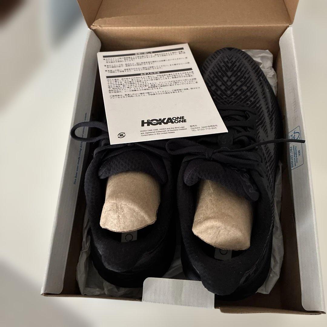 HOKA CLIFTON 9 ブラック スニーカー