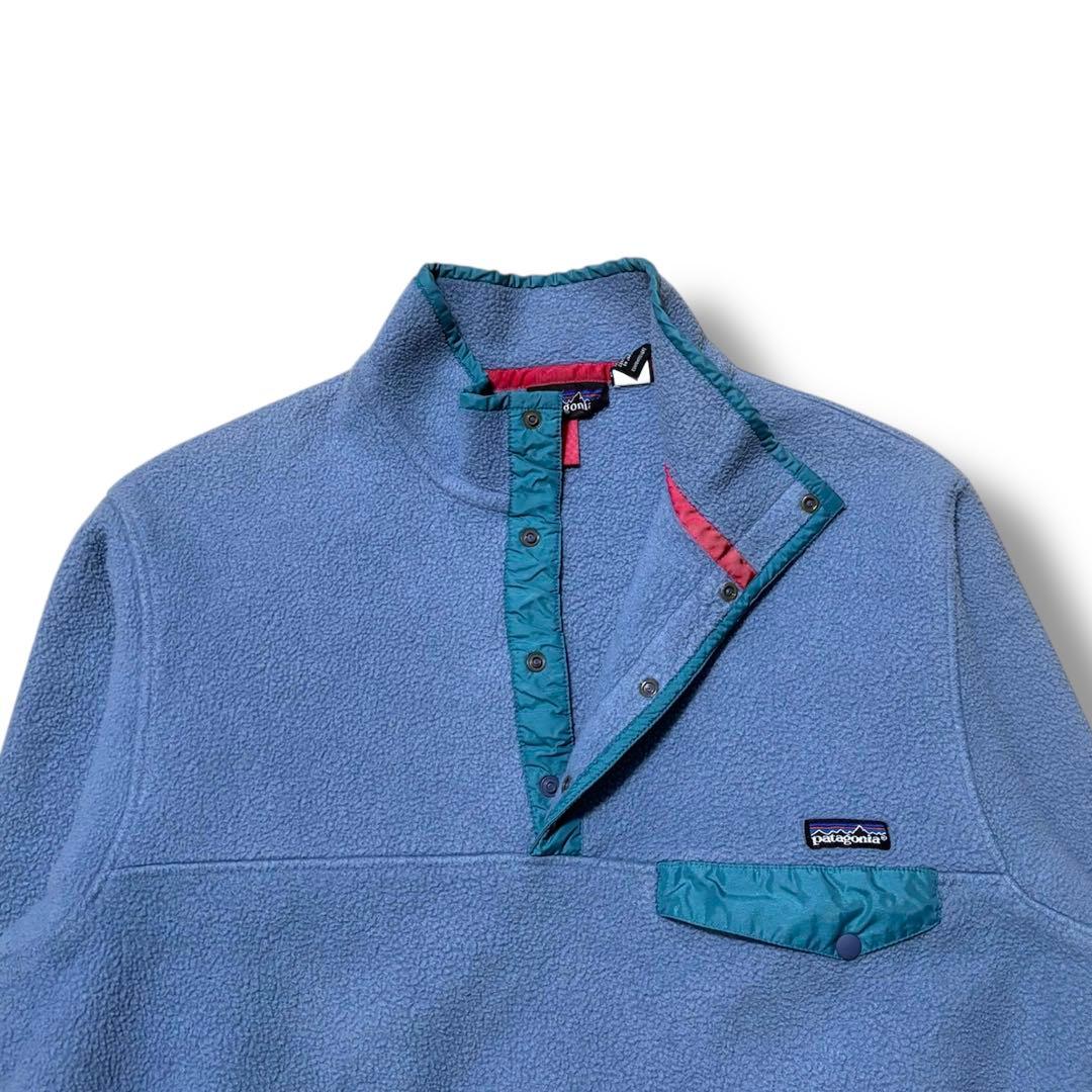 激レア 極美品 90s Patagonia パタゴニア スナップT シンチラ水色