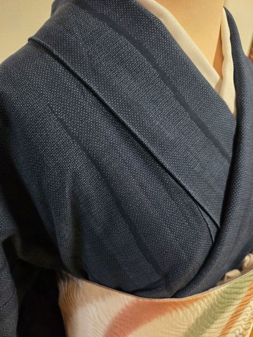 す*れ様 綿薩摩　藍染　永江明夫　本さつま　東郷織物謹製　7457