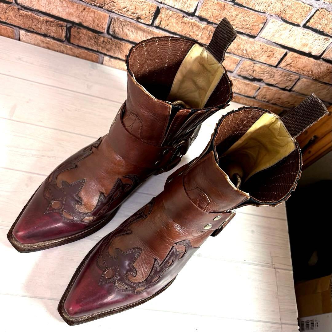 HARLEY-DAVIDSON■ウエスタンブーツ✨リング サイドゴア スチール