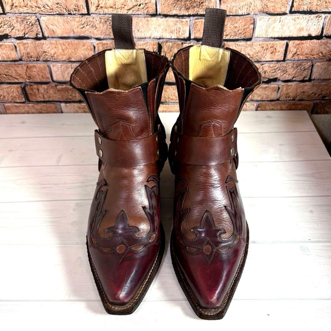 HARLEY-DAVIDSON■ウエスタンブーツ✨リング サイドゴア スチール