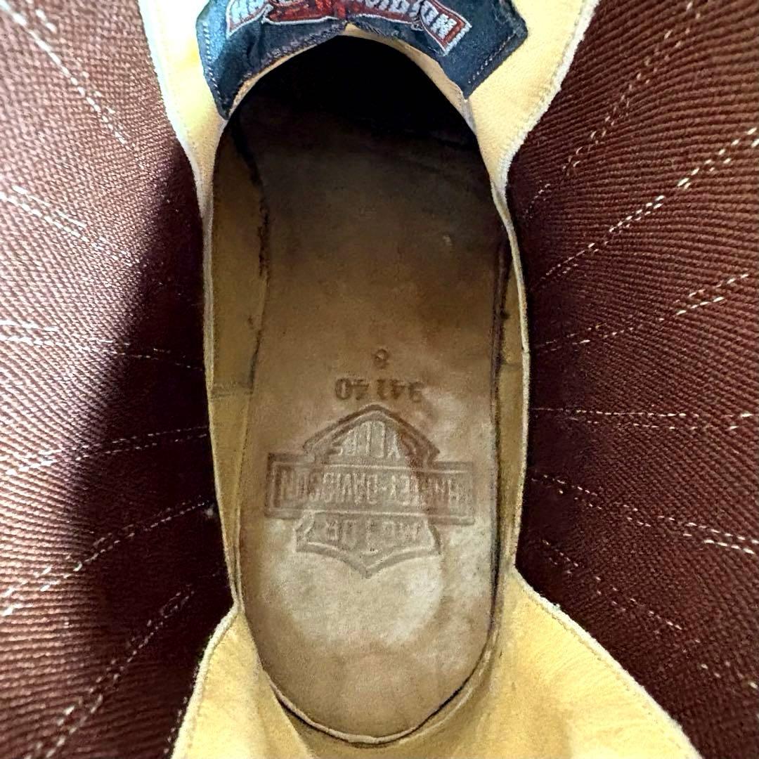 HARLEY-DAVIDSON■ウエスタンブーツ✨リング サイドゴア スチール