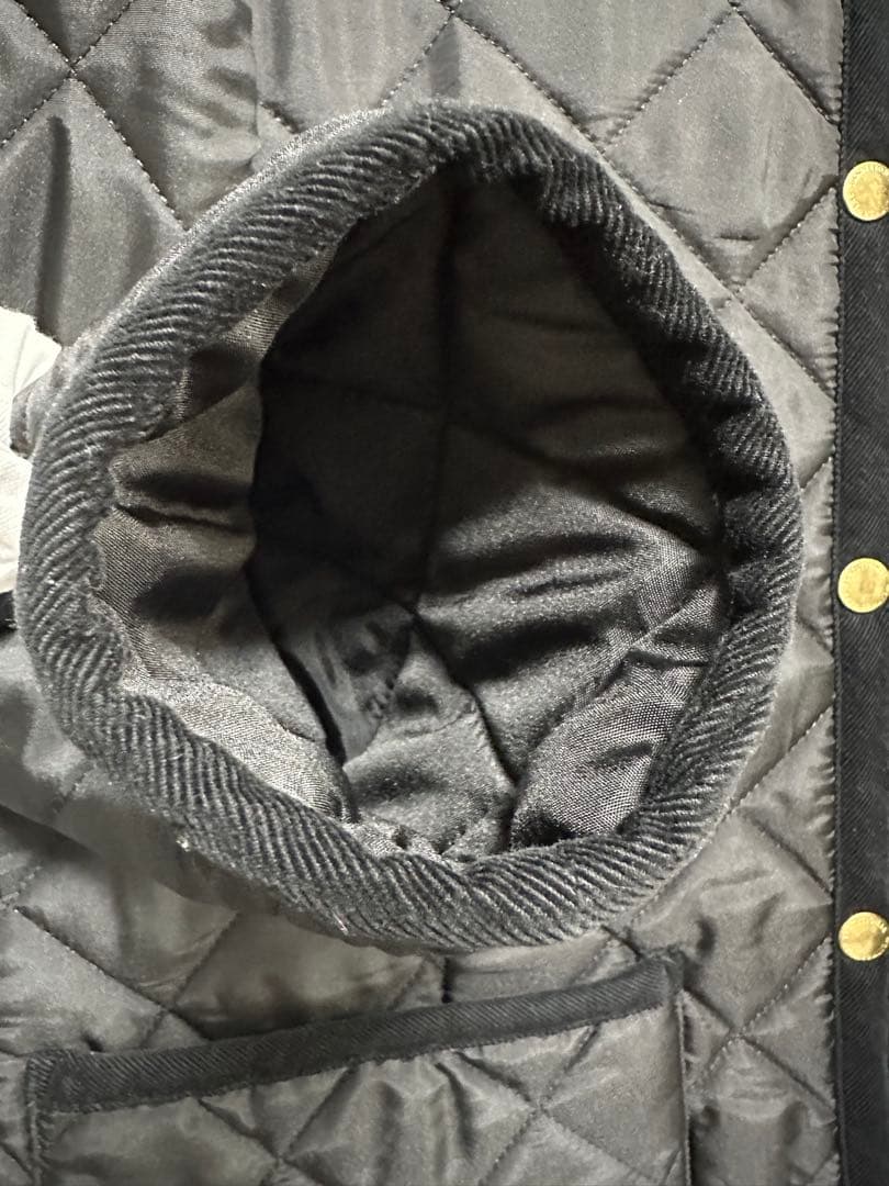 トラディショナルウェザーウェア　アークリー ロング　キルティングコート　ブラック