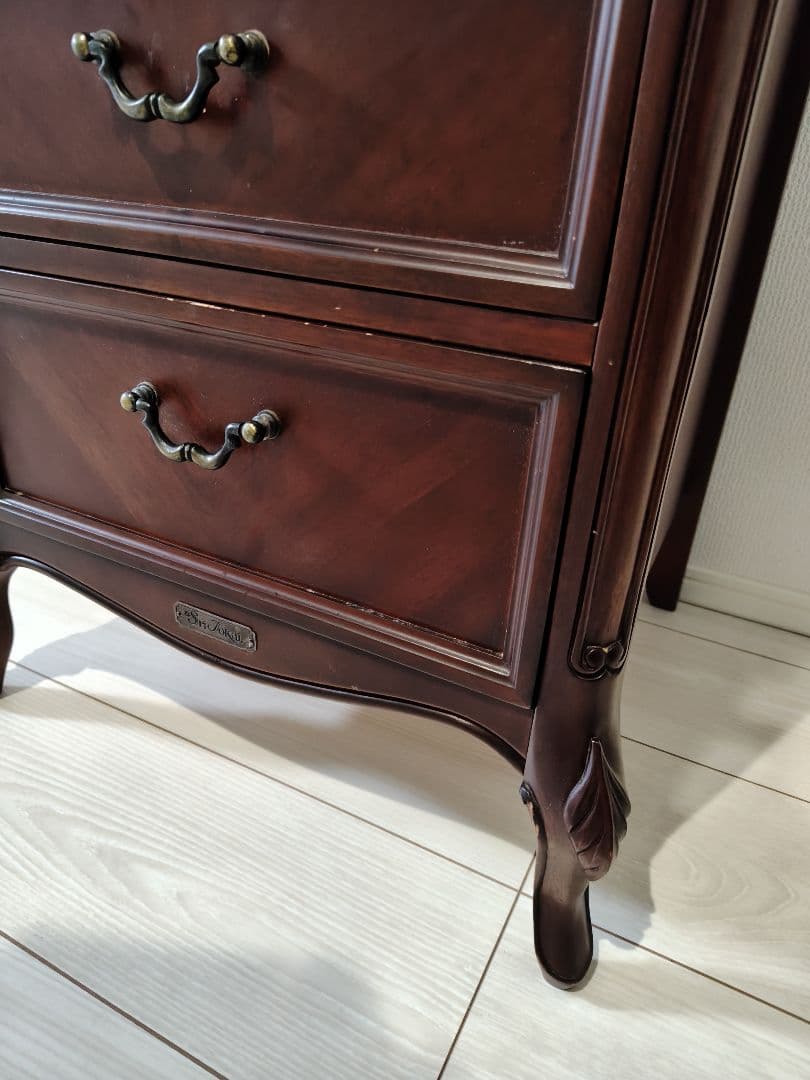 東海家具 5段チェスト ブラウン