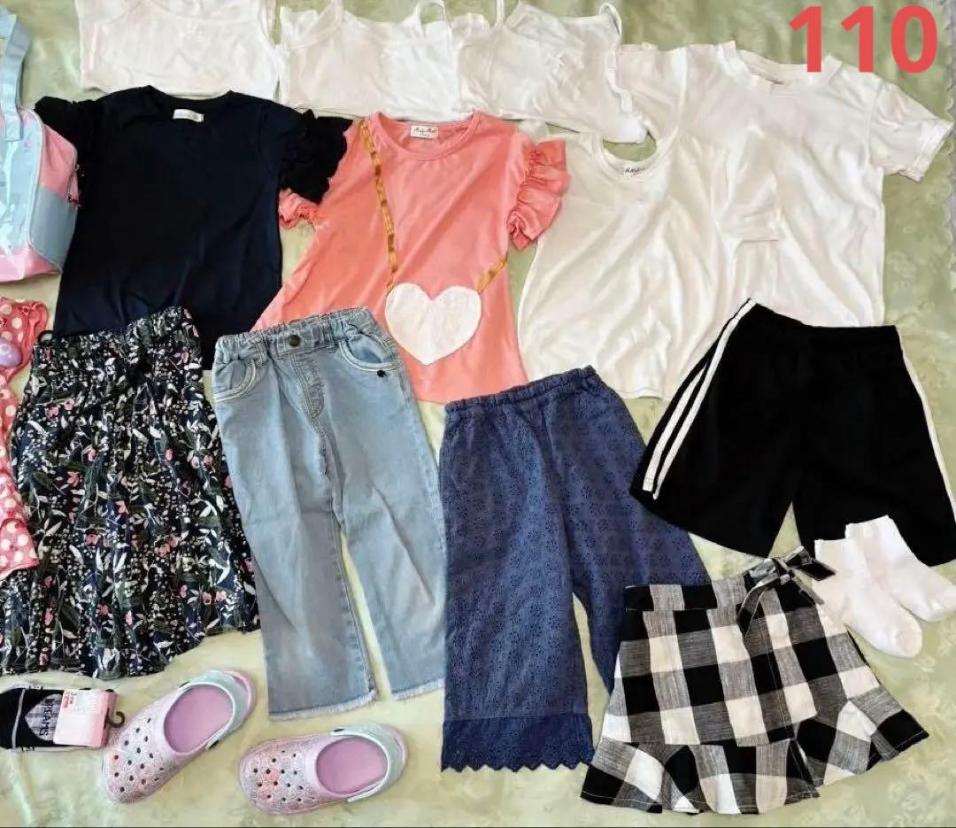 女の子110サイズ　夏服サンダルまとめ売り