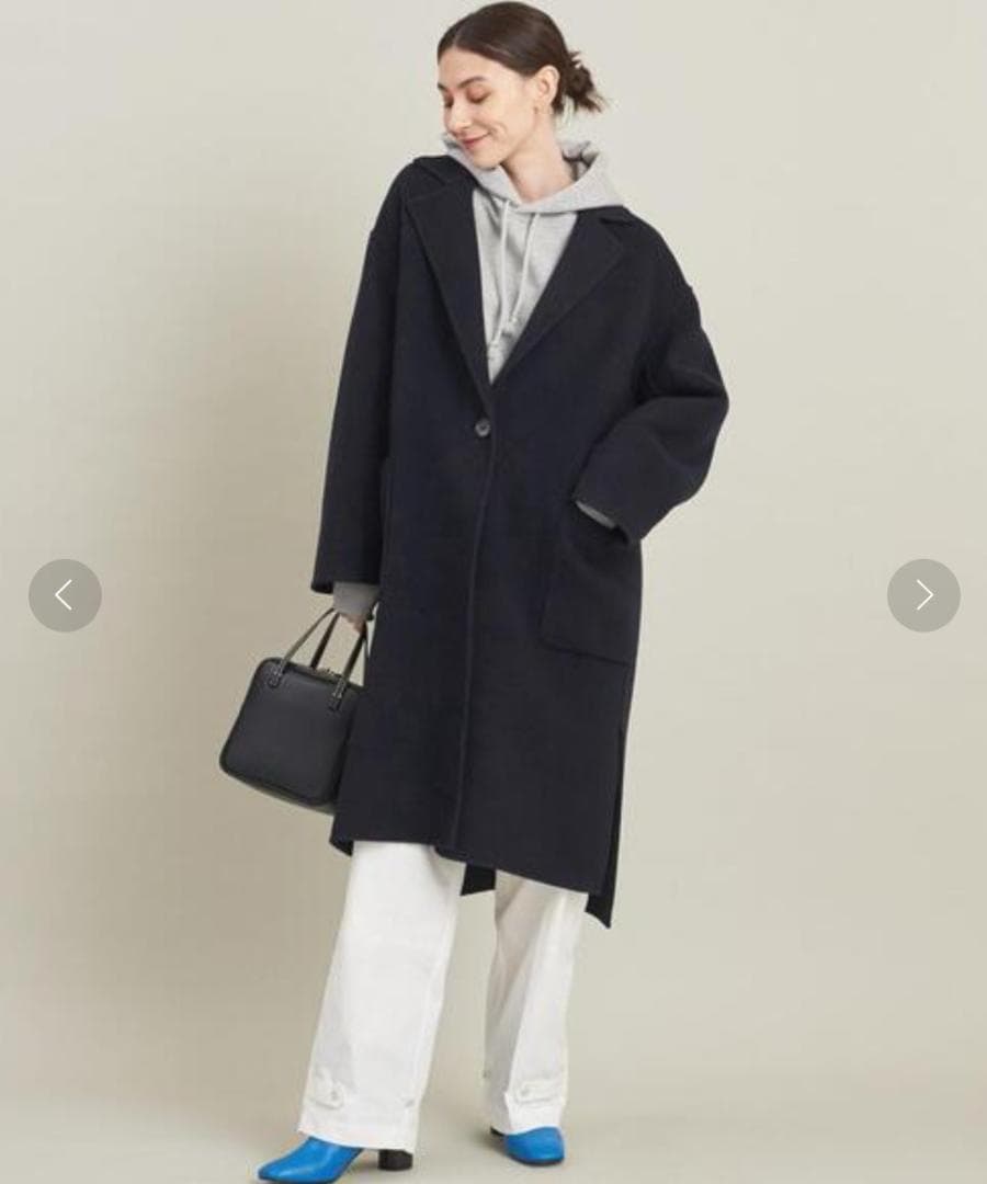 22aw Beauty & Youth テーラード ウール リバー コート M