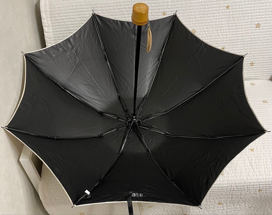 ロサブラン　3段　折りたたみ日傘 ヒョウ柄　レオパード　ベージュ