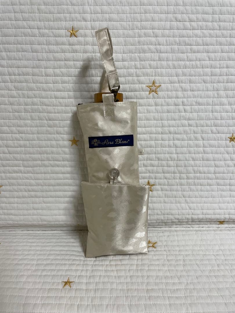 ロサブラン　3段　折りたたみ日傘 ヒョウ柄　レオパード　ベージュ