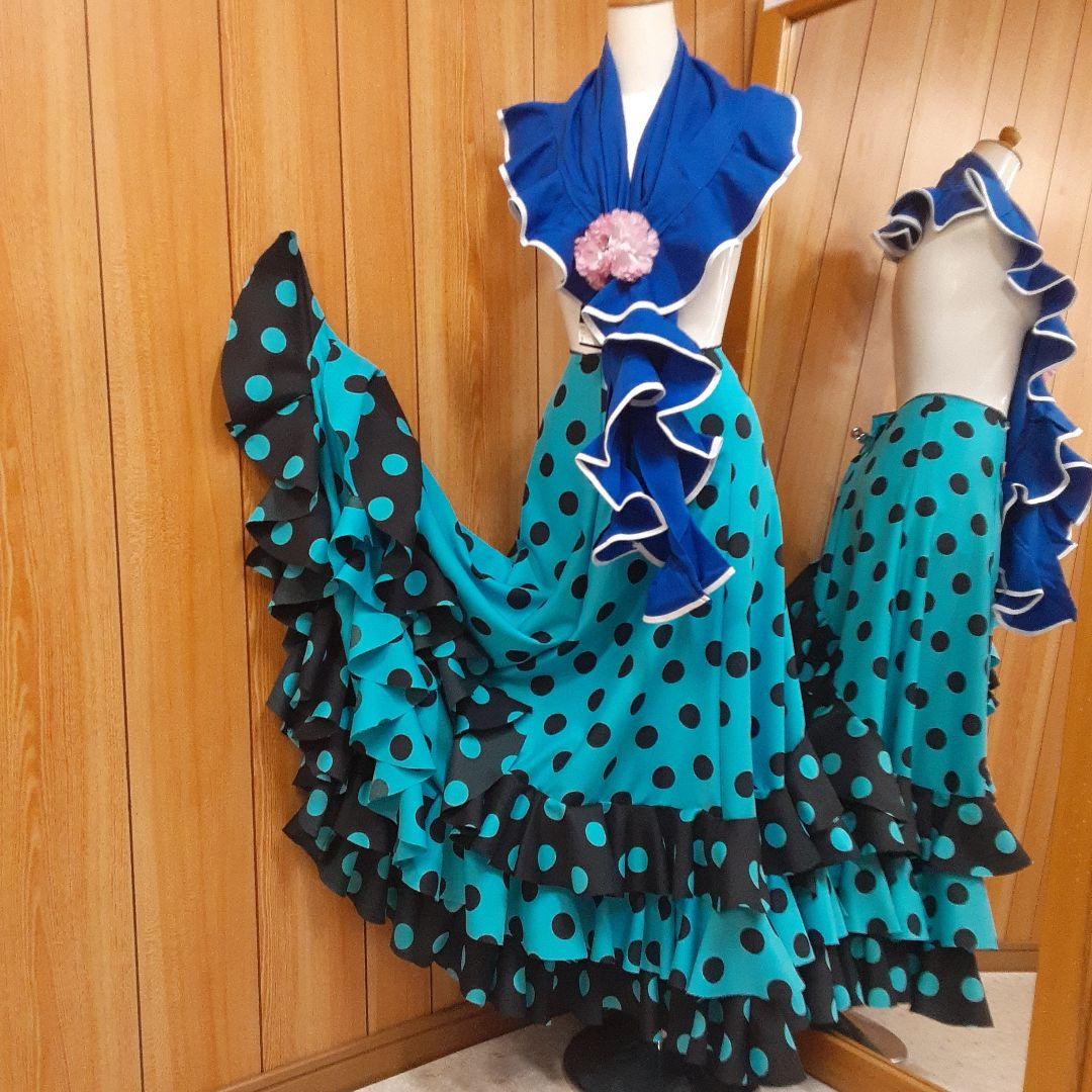 フラメンコ衣装　☆ファルダのみ　＊ピキージョ在庫切れのため付きません＊