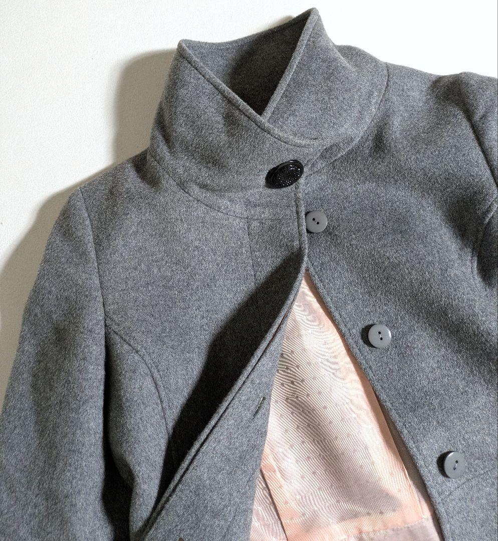 ルイルエブティック／きれいめフィット&フレアバックリボン ウールコート