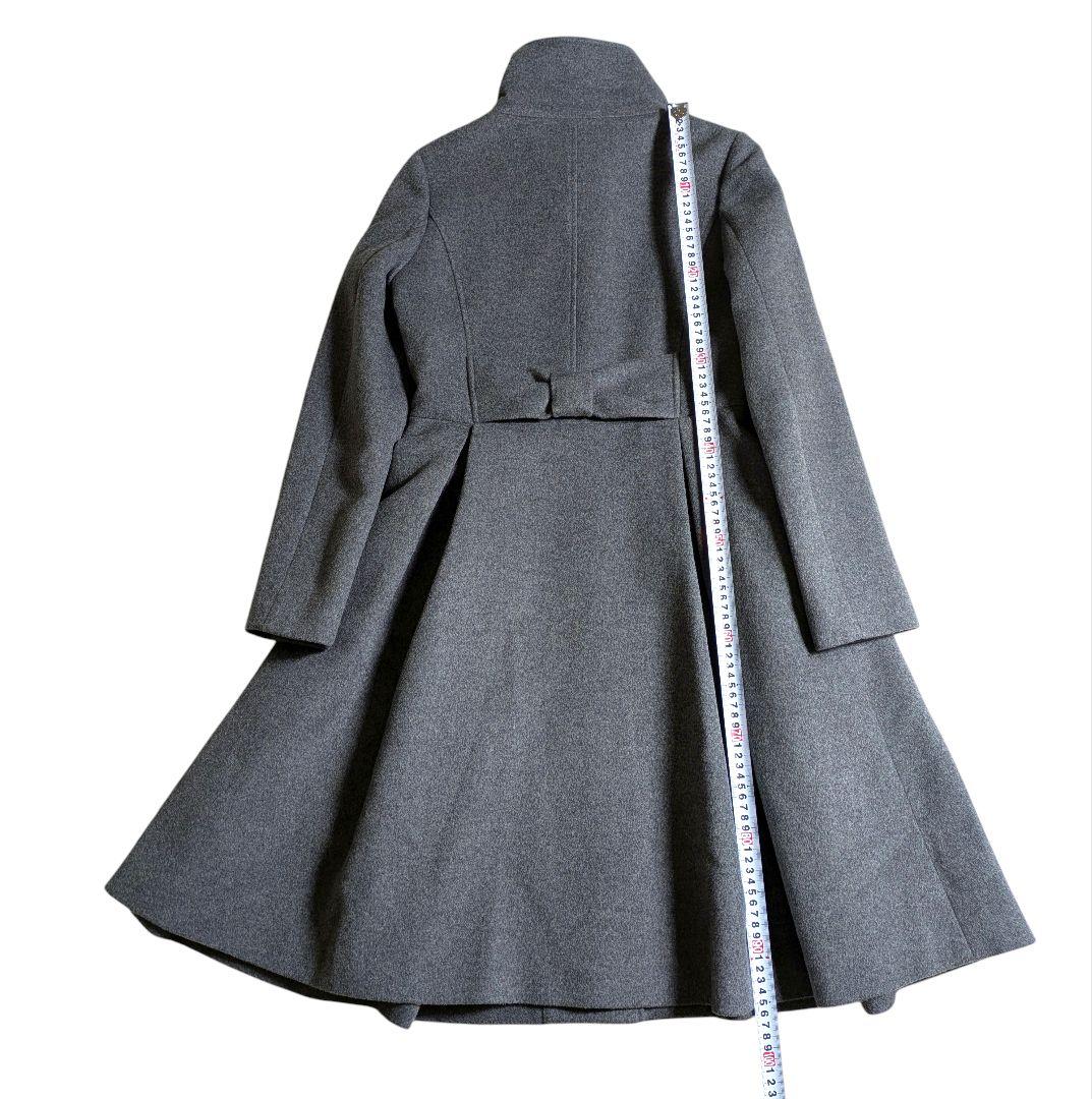 ルイルエブティック／きれいめフィット&フレアバックリボン ウールコート