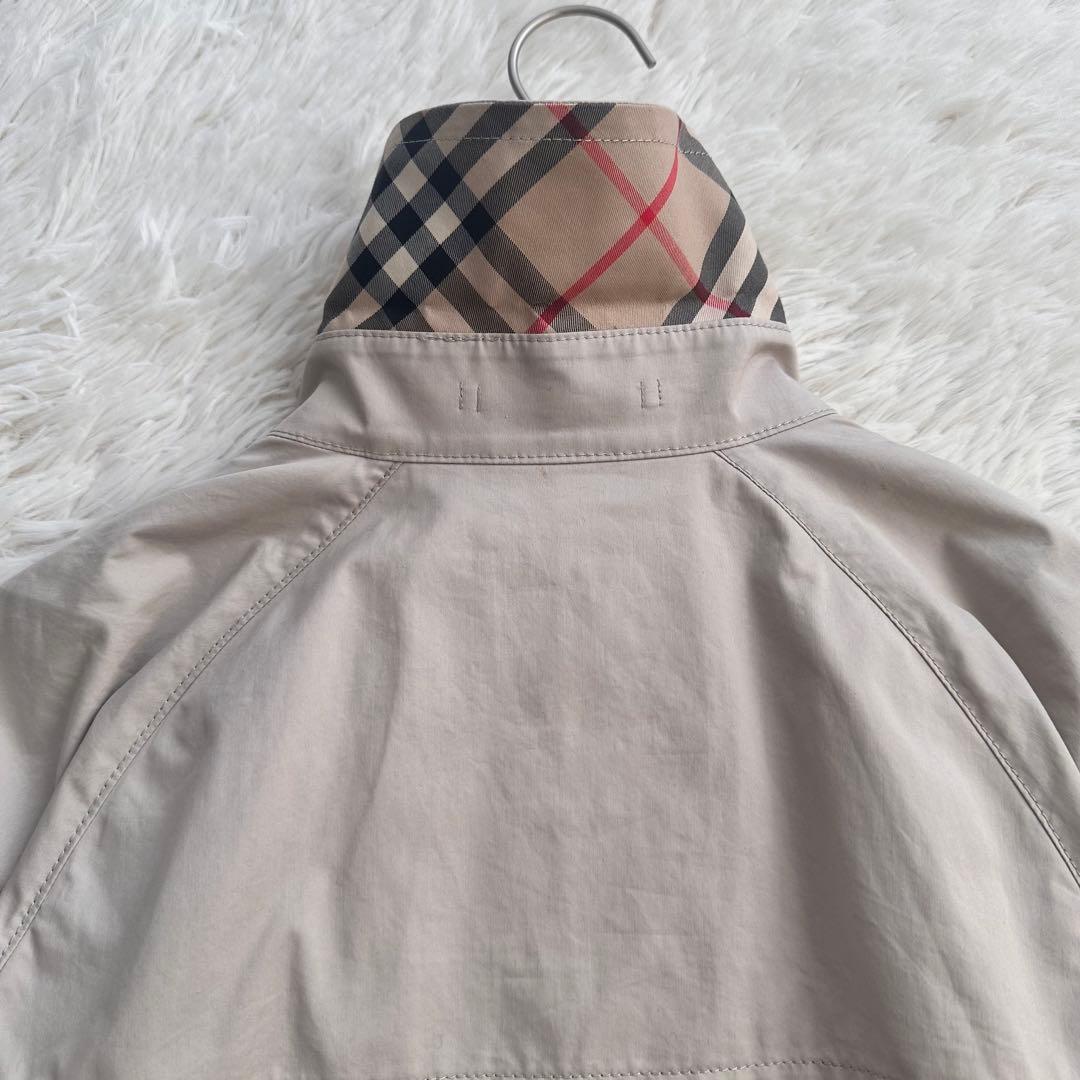 バーバリーロンドン トレンチコート ショート丈 ノバチェック ベージュ L 春物