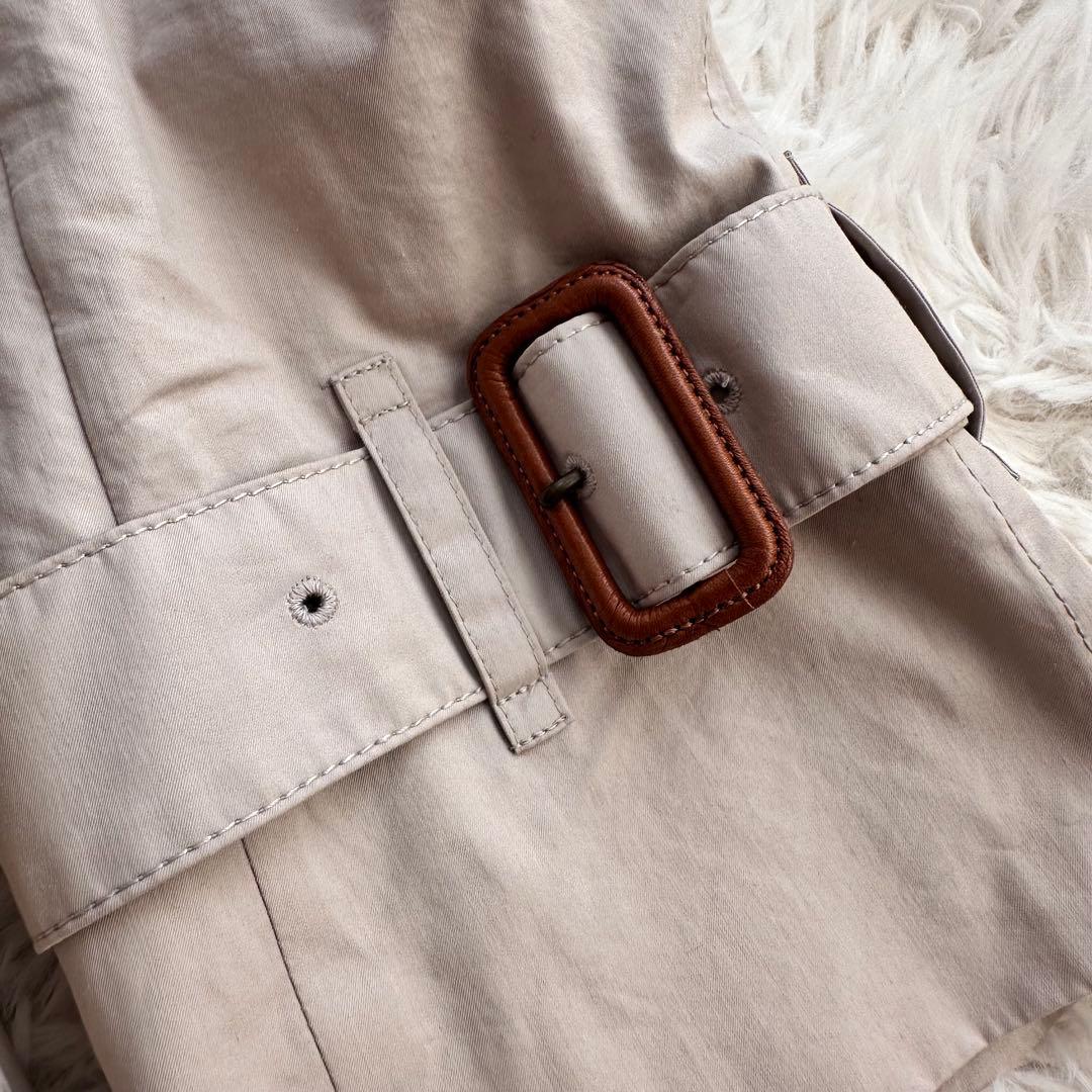 バーバリーロンドン トレンチコート ショート丈 ノバチェック ベージュ L 春物