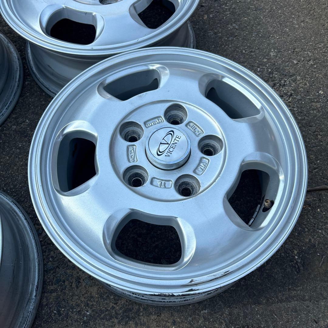 WEDS製VICENTE 13インチホイール4本タウンエースバンS412Ｍ