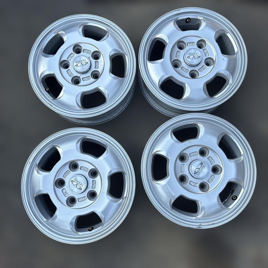 WEDS製VICENTE 13インチホイール4本タウンエースバンS412Ｍ