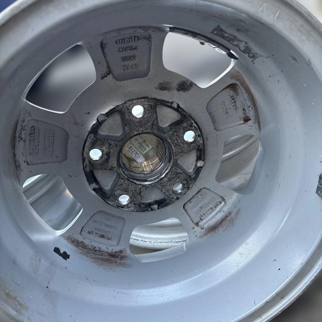 WEDS製VICENTE 13インチホイール4本タウンエースバンS412Ｍ