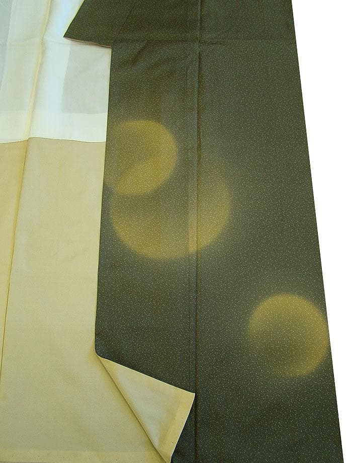 美品 本場縞大島紬 附下げ・訪問着（正絹）仕立上り＜TT1281＞