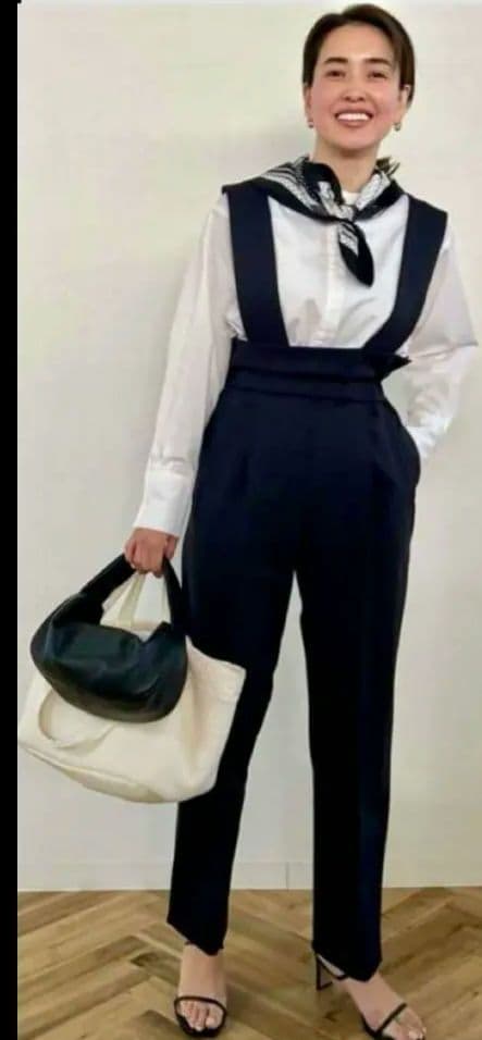 ohga ブラックサロペット・オーバーオール